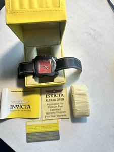 RARE NEW INVICTA SPEEDWAY CHRONOGRAPH MODEL 5192 W-BOX PAPERS LEATHER STRAP 50MM - Picture 1 of 10