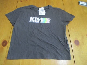 NWT Women’s Small KISS Rock Music graphic T-shirt Goodie Two Sleeves Cotton - Picture 1 of 7