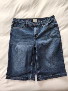 St. John's Bay Denim Bermuda Shorts, 14 - Picture 1 of 7