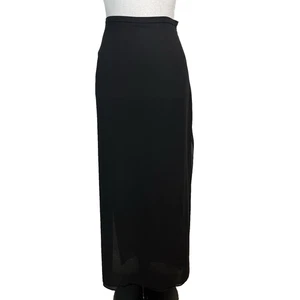 JS Collections Rock Größe 10 lang schwarz Krepp gerade formeller Abend Hochzeit - Bild 1 von 11