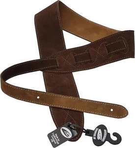 Leathergraft 'The Comfy' Brown Suede Guitar Strap - Picture 1 of 2