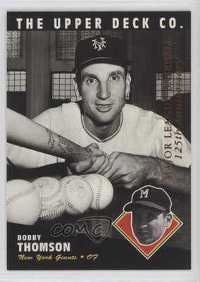 1994 Upper Deck All-Time Heroes 125th Anniversary Bobby Thomson #51 - Image 1 of 2
