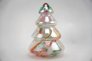 Albero di Natale vintage Zorza in vetro lucido, colori confetti, multicolore 9,5" - Foto 1 di 5