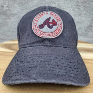 Gorra gorra de los Atlanta Braves correa trasera azul rojo logotipo lona círculo logotipo MLB béisbol - Imagen 1 de 8