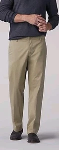 Lee  (X) Extreme Comfort Straight Fit Khaki Pants 38x32 nwt Flat Front - Picture 1 of 15