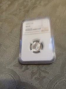 1949-S Roosevelt 10c Dime MS65 NGC - Picture 1 of 5