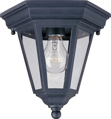 Maxim Lighting 1027BK Westlake 1 Light 8 inch Black Outdoor Ceiling Mount - Image 1 of 2
