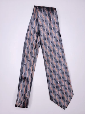 Paul Lawrence Kids Boys  Formal Necktie 50"Lx3"W Silver/Orange Neck Tie - Image 1 of 4