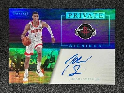 2023-24 Panini Private Signings Jabari Smith Jr. Auto On Card Insert SSP#Z - image 1 of 2