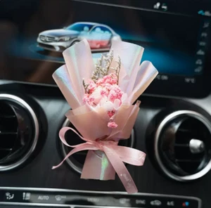 Mini ramo natural de flores secas ambientador de coche accesorios de coche regalos para ella - Imagen 1 de 5