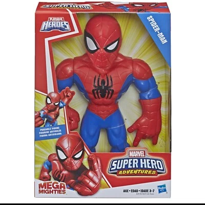 SpiderMan Playskool Marvel Super Hero Adventures Mega Mighty Figura 10" Grande  Foto 1 de 4