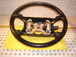 Lexus 1997 SC400 SC300 Leather BLACK Steering Genuine OEM 1 Wheel Only No cover - Bild 1 von 18