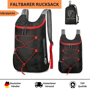 Faltbarer Rucksack Ultraleicht Wanderrucksack Sporttasche Freizeit Reise 15L - Bild 1 von 6