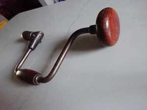 Vintage VICTOR No. 975 10" Bit Brace Ratcheting Drill - Woodworking Hand Auger - Picture 1 of 9