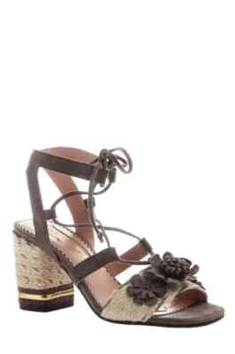 LICENCIA POÉTICA Mujer Talla 39 (8) ENTRELAZADAS Ghillie Sandalias de Tacón Bloque con Cordones Foto 1 de 4