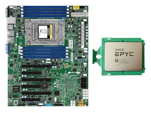 AMD epyc 7542+ Supermicro H11SSL-i 32 cores 64 threads 2.9 GHz combo - Picture 1 of 1
