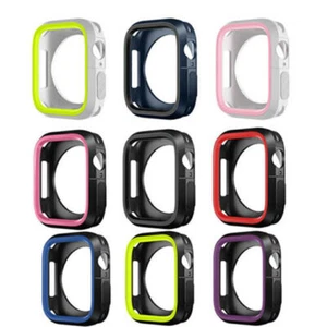 Silicone For Apple Watch Ultra 8 7 6 5 4 3 SE Accessories Cover Case Protector - Picture 1 of 15