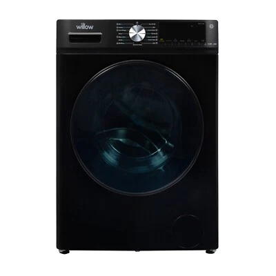 Washer Dryer 8kg 1400 Spin Black BLDC Inverter 15 Programmes Willow WWDE8514BL - Image 1 of 4