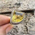 Citrine Gemstone 925 Sterling Silver Ring Valentine Day Jewelry All Size Sp-892