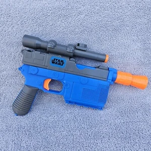 Nerf Star Wars  Han Solo Blaster Dart Gun Hasbro 2015 Blue Force Awakens Tested! - Picture 1 of 13