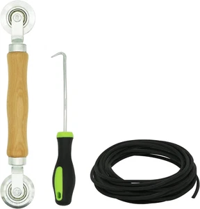 Screen Repair Kit - Screen Roller Tool with Bearing, Screen Retainer Spline(32Ft - Picture 1 of 12