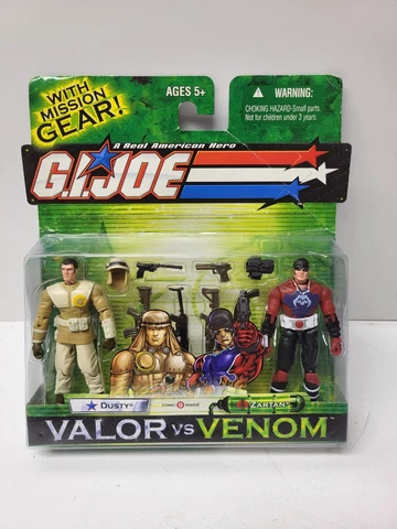 GI Joe Venom vs Valor Dusty & Zartan (2003) Hasbro Action Figure Set Cover