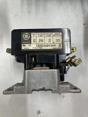 1) GENERAL ELECTRIC CR353ABY30H 35A 600V 3PH COIL 24V - Image 1 of 4