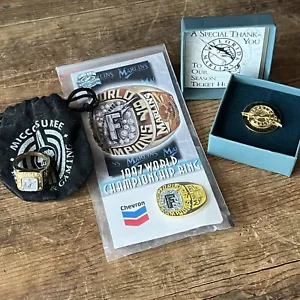 Florida Marlins 1997 World Series Champions Set Miccosukee Ring And Two Pins - Picture 1 of 10
