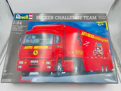 REVELL 07535 BECKER Challenge Team Truck&Trailer 1.24 - Photo 1/4