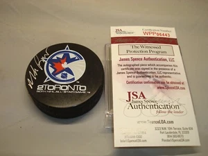 Mike Richter Signed 2000 All-Star Game Hockey Puck Autograph Rangers JSA COA 1A - Picture 1 of 3