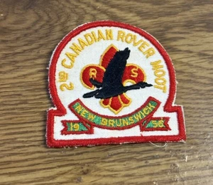 2nd Canadian Rover Moot, New Brunswick 1956 Vintage Patch - 3"T - Picture 1 of 2