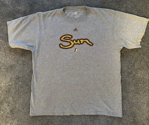 Adidas Connecticut Sun Basketball WNBA gray Tshirt, Men’s size Medium - Rare - Picture 1 of 7