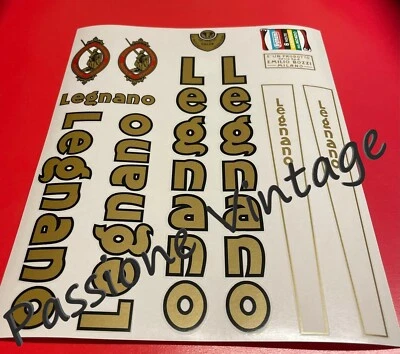 LEGNANO Anni 70 per bici total black adesivi/stickers