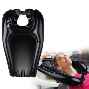 Inflatable Shampoo Basin - Portable Shampoo Bowl, Hair Washing Basin for Bedr... - Picture 1 of 9