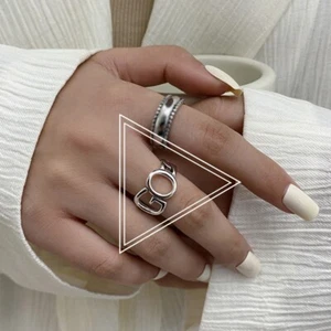 GO Chunky Sterling Silver Plated Adjustable Twist Ring – Women’s Fashion Jewelry - Picture 1 of 1