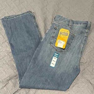 NWT Carhartt Rugged Flex Relaxed Fit 5-Pocket Jeans Blue BD2804-M Size 40X32 - Picture 1 of 9