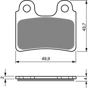 Brake Disc Pads Rear Goldfren S33 For Gas Gas TXT 80 Rookie 2006 - Picture 1 of 2