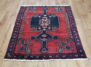 Traditional Vintage Wool Handmade Classic Oriental Area Rug Carpet 138 X 103 cm - Picture 1 of 10