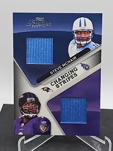 MAGLIA USATA Playoff Prestige Steve McNair 2007 /250 Strisce Cambio Doppio GIOCO - Foto 1 di 3