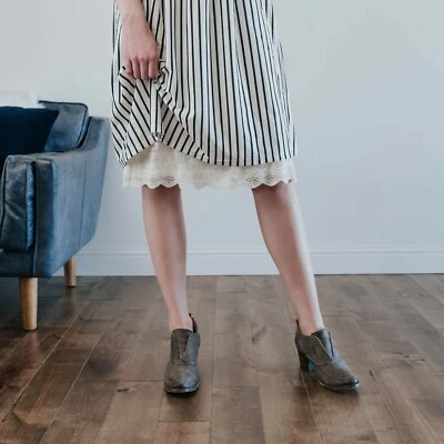 Modest Opaque Lace Dress Extender HALF SLIP *Style 2 Lined* size S-4XL Plus Size - Image 1 of 4