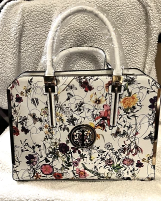 NOVA Bolsa Tote Dasein Extra Grande em Flor Branca + Carteira Correspondente. - Imagem 1 de 4