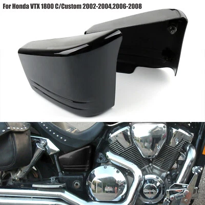 Gloss Black ABS Battery Side Fairing Cover For Honda VTX 1800 C Custom 2002-2008 Foto 1 de 4