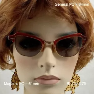 B&L Parasole "Cat Eye" - Occhiali da Sole Vero Antichi Riempimento Oro 12k e Cas in Pelle - Foto 1 di 12