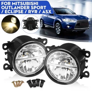 Front Bumper Fog Light Driving Lamp For Mitsubishi Outlander RVR ASX Eclipse - Picture 1 of 10