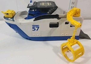 Matchbox - Mission Marine Rescue Shark Ship - BFN57 - Mattel 2013 - Ship Only - Picture 1 of 17