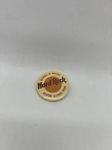 Funny Retro HARD ROCK CAFE "NO DRUGS OR NUCLEAR WEAPONS ALLOWED INSIDE" PIN - Picture 1 of 3
