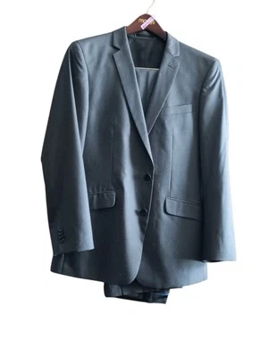 Traje de Hombre Kernneth Cole Reaction Gris 42R Chaqueta Pantalones 34W 34L Foto 1 de 4