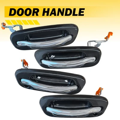 Juego de 4 manijas de puerta exteriores con cerradura para Cadillac Escalade ESV EXT 2002-2006 Foto 1 de 4