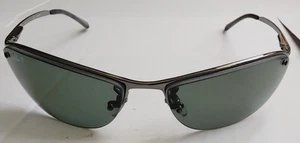 Occhiali da sole Ray-Ban Top Bar RB3183 004/71 montatura argento lucido lenti verdi - Foto 1 di 19