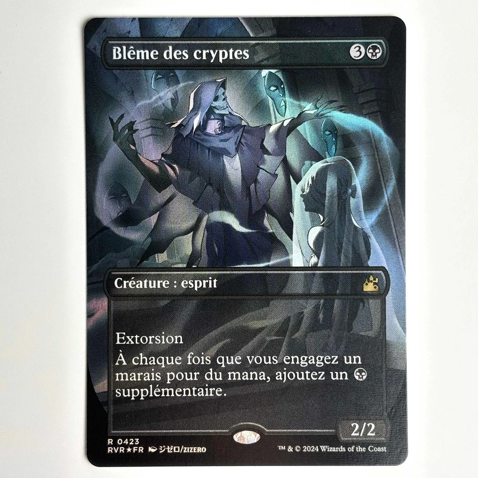 BLEME DES CRYPTES MTG BORDERLESS FOIL RVR - CARTE MAGIC THE GATHERING FR NEUF - Photo 1/1